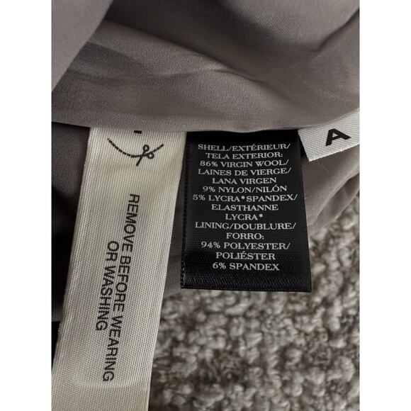 NEW Ann Taylor Petite Size 10P Wool Pencil Knee Length Skirt Gray Career NWT - Picture 7 of 9